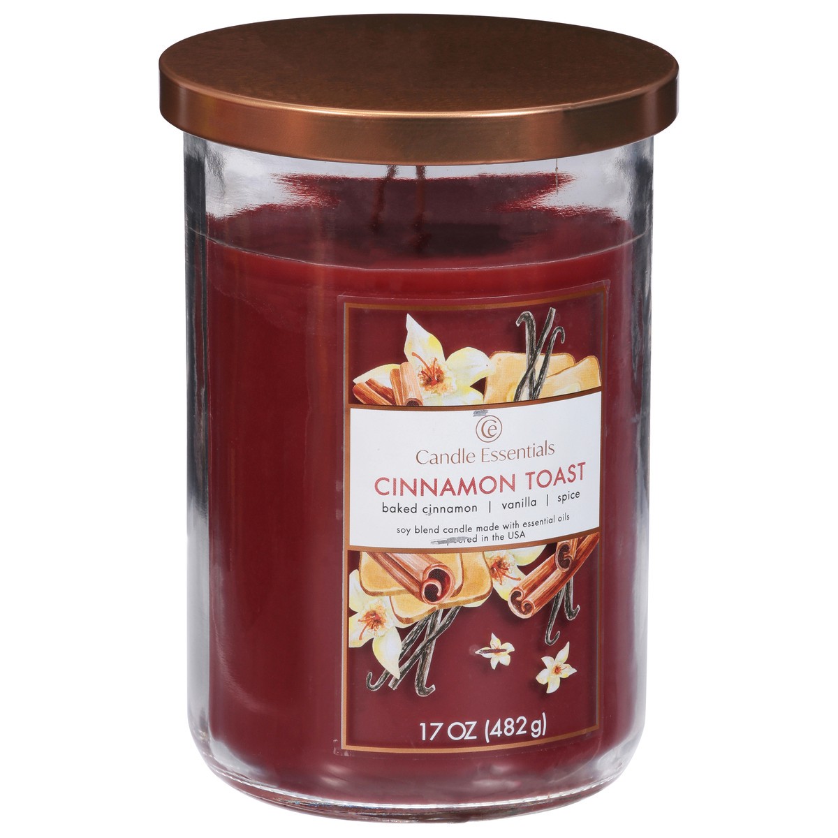 slide 6 of 11, Candle Essentials Cinnamon Toast Candle 1 ea, 1 ct