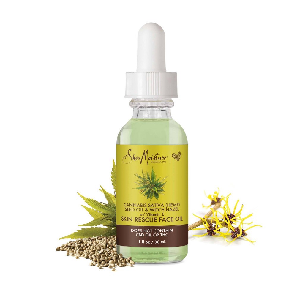 slide 4 of 4, SheaMoisture Cannabis & Witch Hazel Skin Rescue Facial Oil - 1 fl oz, 1 fl oz