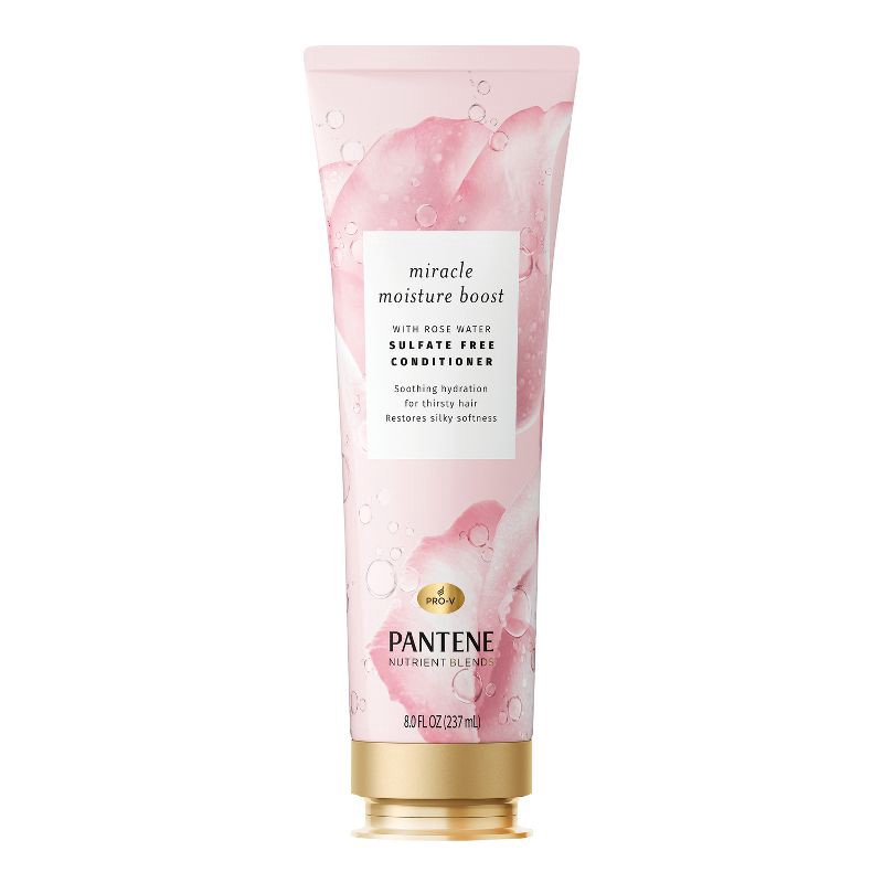 slide 2 of 9, Pantene Nutrient Blends Sulfate Free Miracle Moisture Rose Water Conditioner - 8.0 fl oz, 8 fl oz