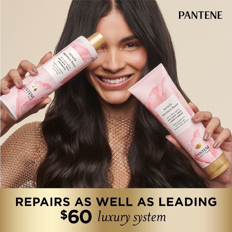 slide 4 of 9, Pantene Nutrient Blends Sulfate Free Miracle Moisture Rose Water Conditioner - 8.0 fl oz, 8 fl oz