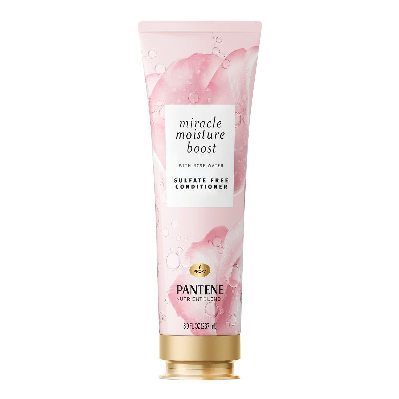 slide 1 of 9, Pantene Nutrient Blends Sulfate Free Miracle Moisture Rose Water Conditioner - 8.0 fl oz, 8 fl oz