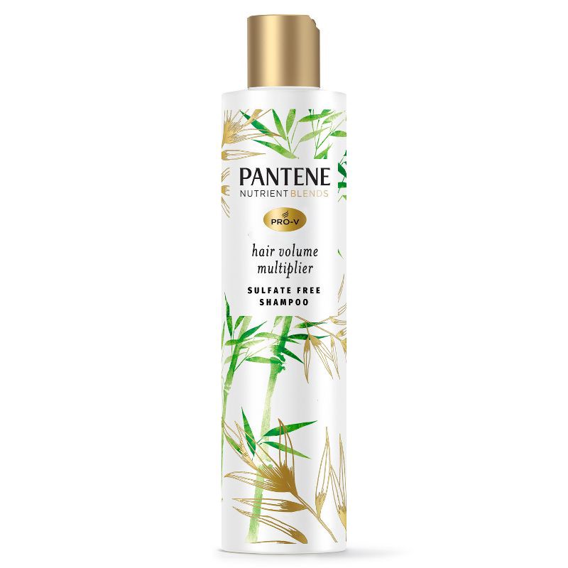 slide 1 of 9, Pantene Nutrient Blends Silicone Free Bamboo Shampoo, Volume Multiplier for Fine Thin Hair - 9.6 fl oz, 9.6 fl oz