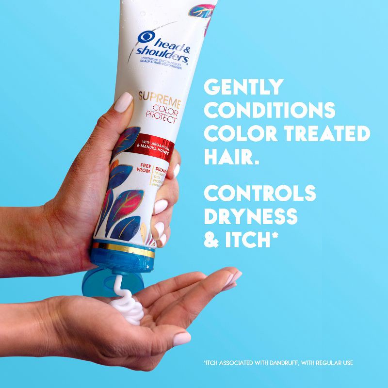 slide 4 of 12, Head & Shoulders Supreme Color Protect Anti-Dandruff Conditioner for Relief from Itchy & Dry Scalp - 9.4 fl oz, 9.4 fl oz