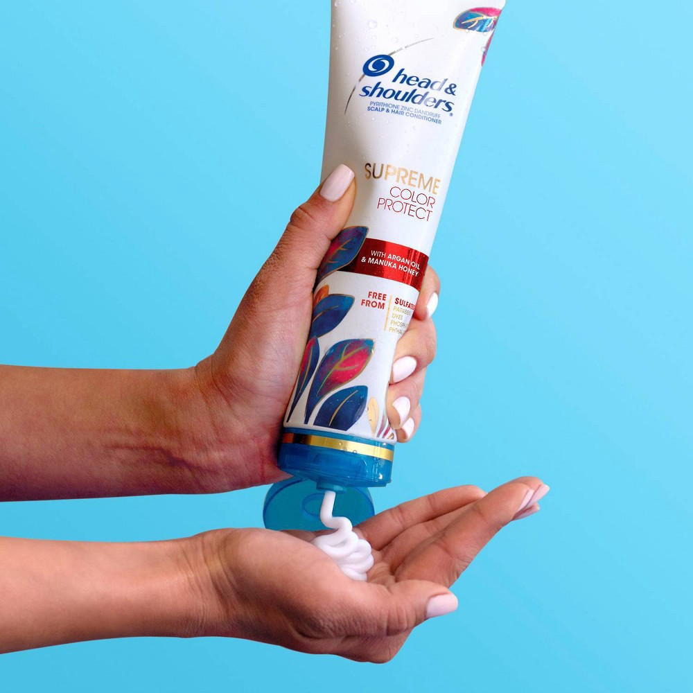 slide 8 of 8, Head & Shoulders Supreme Color Protect Anti-Dandruff Conditioner for Relief from Itchy & Dry Scalp - 9.4 fl oz, 9.4 fl oz