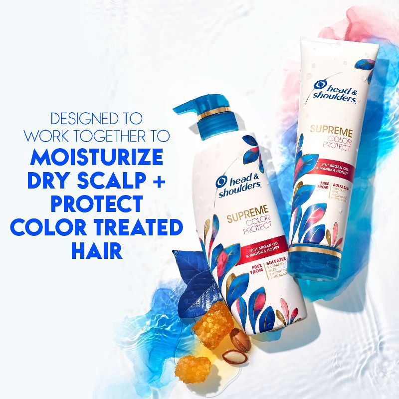 slide 8 of 12, Head & Shoulders Supreme Color Protect Anti-Dandruff Conditioner for Relief from Itchy & Dry Scalp - 9.4 fl oz, 9.4 fl oz