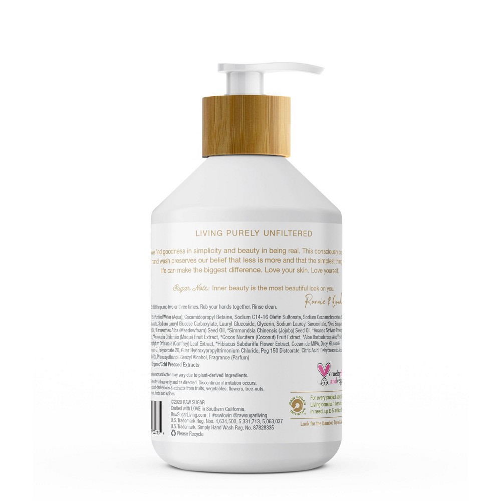 slide 3 of 5, Raw Sugar Simply Hand Wash Pineapple + Maqui Berry + Coconut - 16.9 fl oz, 16.9 fl oz