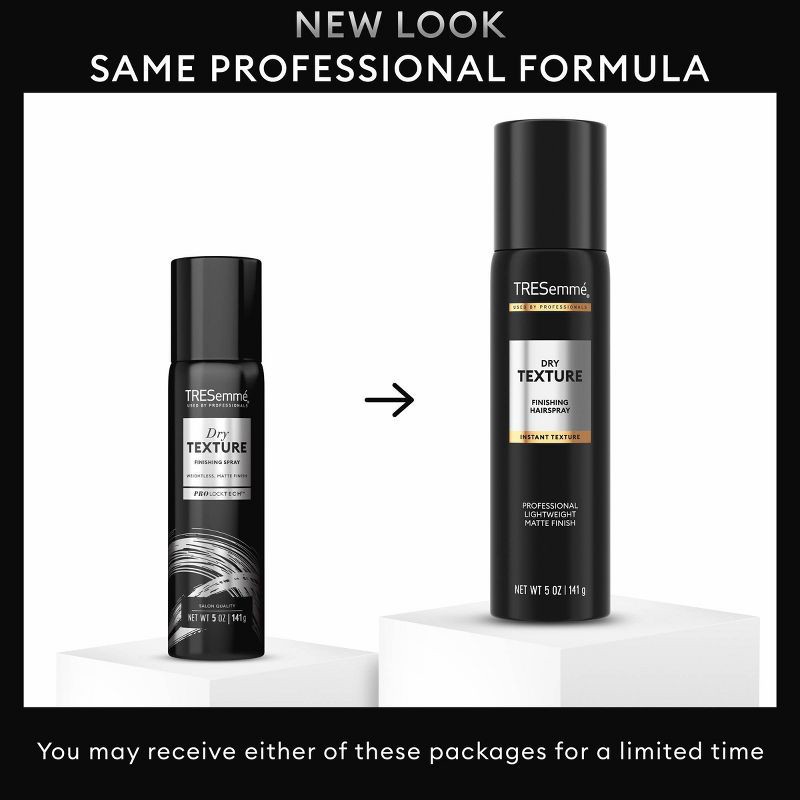slide 3 of 7, Tresemme Dry Texture Finishing Hairspray - Travel Size - 5oz, 5 oz