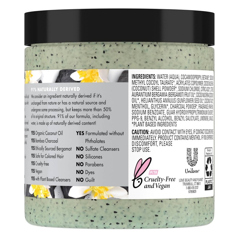 slide 6 of 8, Love Beauty and Planet Delightful Detox Charcoal Shampoo Scrub - 9oz, 9 oz