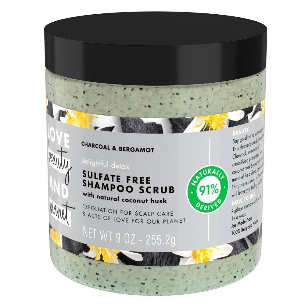 slide 2 of 8, Love Beauty and Planet Delightful Detox Charcoal Shampoo Scrub - 9oz, 9 oz