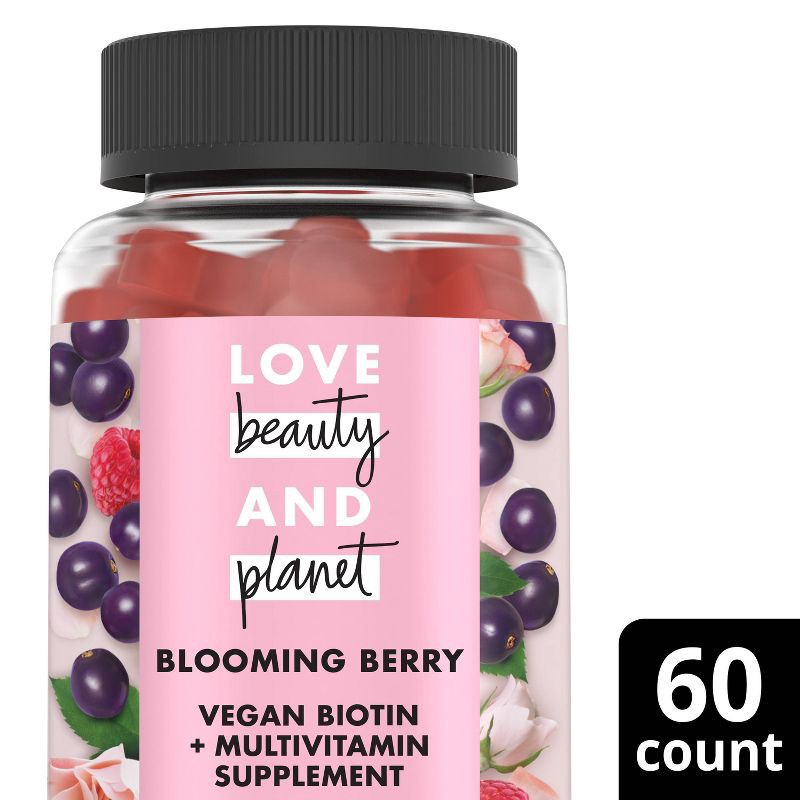 slide 1 of 1, Love Beauty and Planet Multi-Benefit Vitamins Dietary Supplement - Berry Extraordinary – 60ct, 60 ct