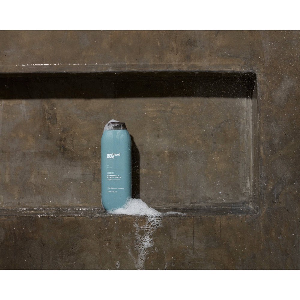 slide 3 of 4, Method Men 2-in-1 Shampoo and Conditioner Sea + Surf - 14 fl oz, 14 fl oz