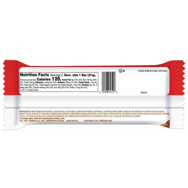 slide 2 of 7, Kinder Bueno Hazelnut Chocolate Candy - 1.5oz, 1.5 oz