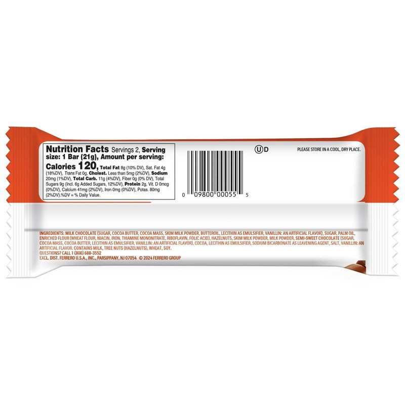 slide 2 of 7, Kinder Bueno Hazelnut Chocolate Candy - 1.5oz, 1.5 oz