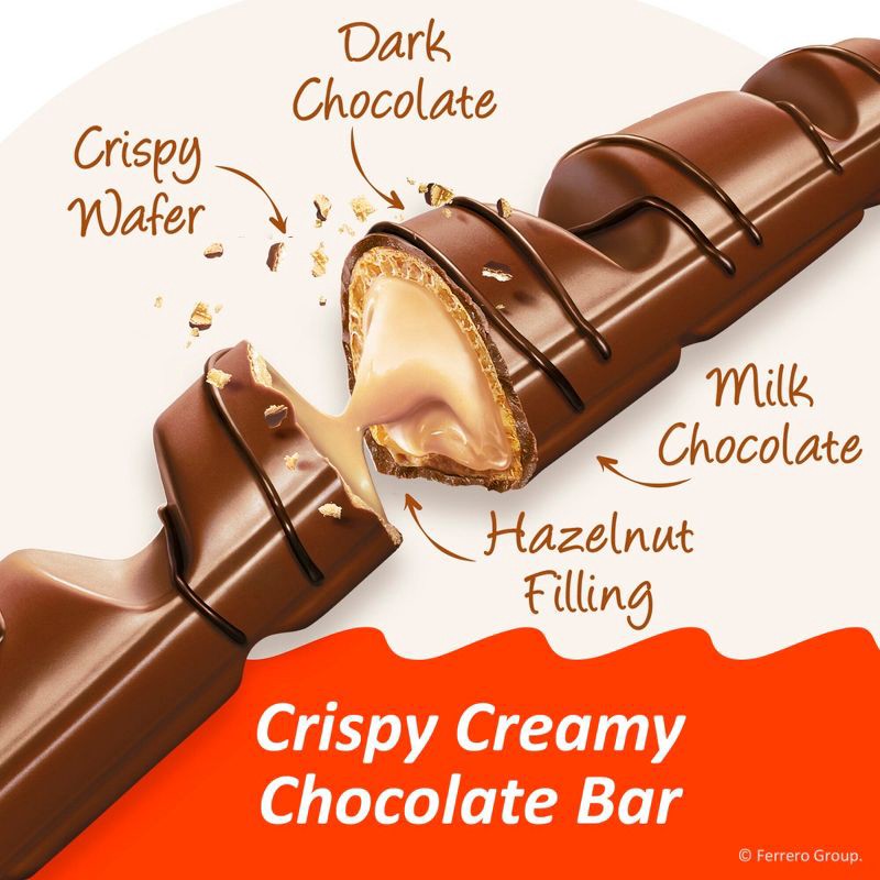 slide 3 of 10, Kinder Bueno Hazelnut Chocolate Candy - 1.5oz, 1.5 oz