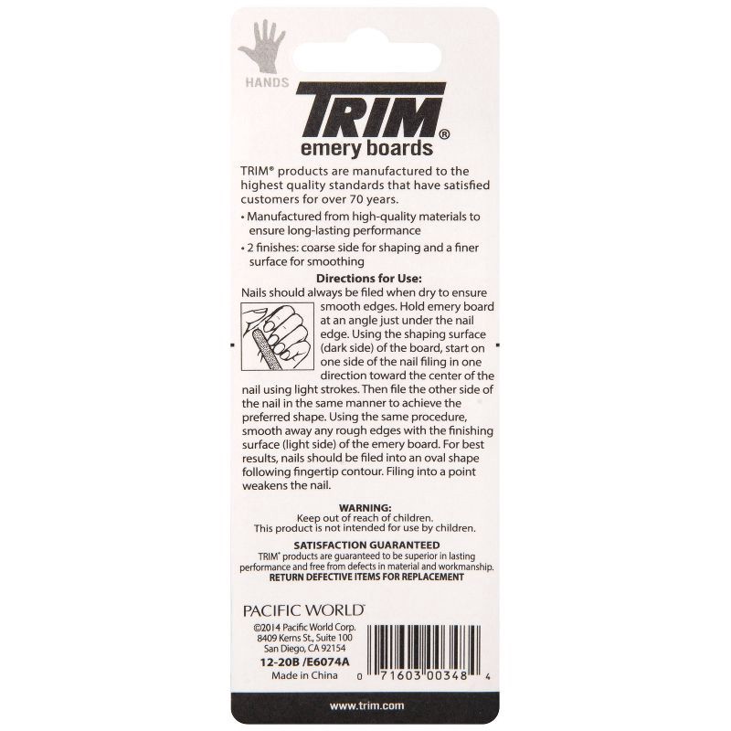 slide 2 of 3, Trim Emery Boards Nail File - 20ct, 20 ct