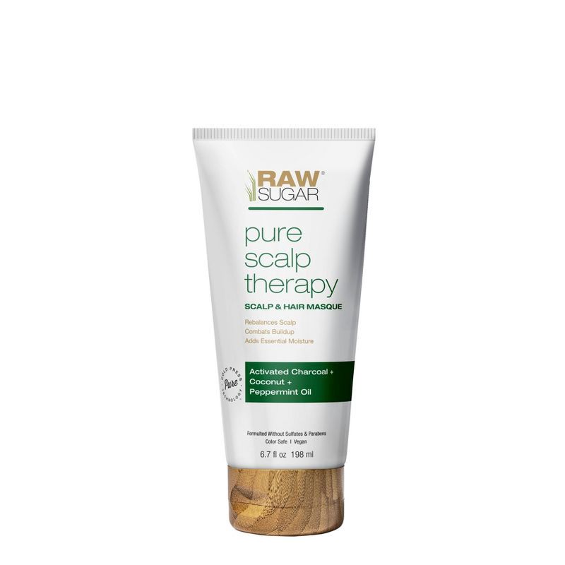 slide 1 of 7, Raw Sugar Pure Scalp Therapy Treatment - Coconut + Peppermint Oil - 6.7 fl oz, 6.7 fl oz
