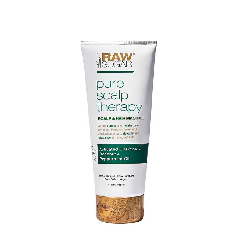 slide 1 of 5, Raw Sugar Pure Scalp Therapy Treatment - Coconut + Peppermint Oil - 6.7 fl oz, 6.7 fl oz