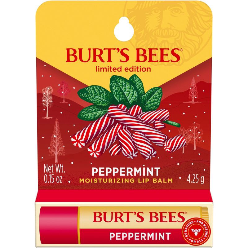 slide 1 of 15, Burt's Bees Moisturizing Lip Balm - Peppermint - 0.15oz, 0.15 oz