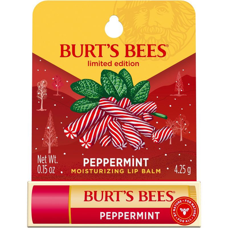 slide 10 of 15, Burt's Bees Moisturizing Lip Balm - Peppermint - 0.15oz, 0.15 oz