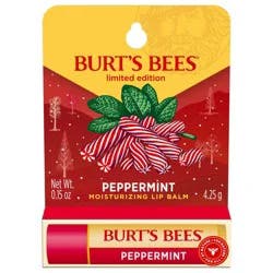 Burt's Bees Holiday Limited Edition Stocking Stuffer Moisturizing Lip Balm - Peppermint - 0.15oz