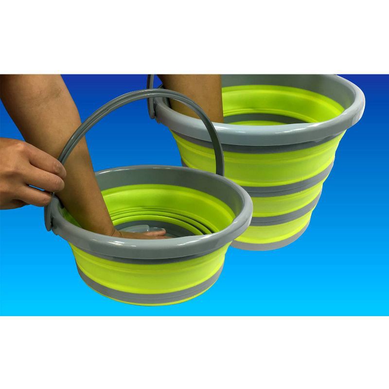 slide 7 of 7, Collapsible Bucket Green - Centurion, 1 ct