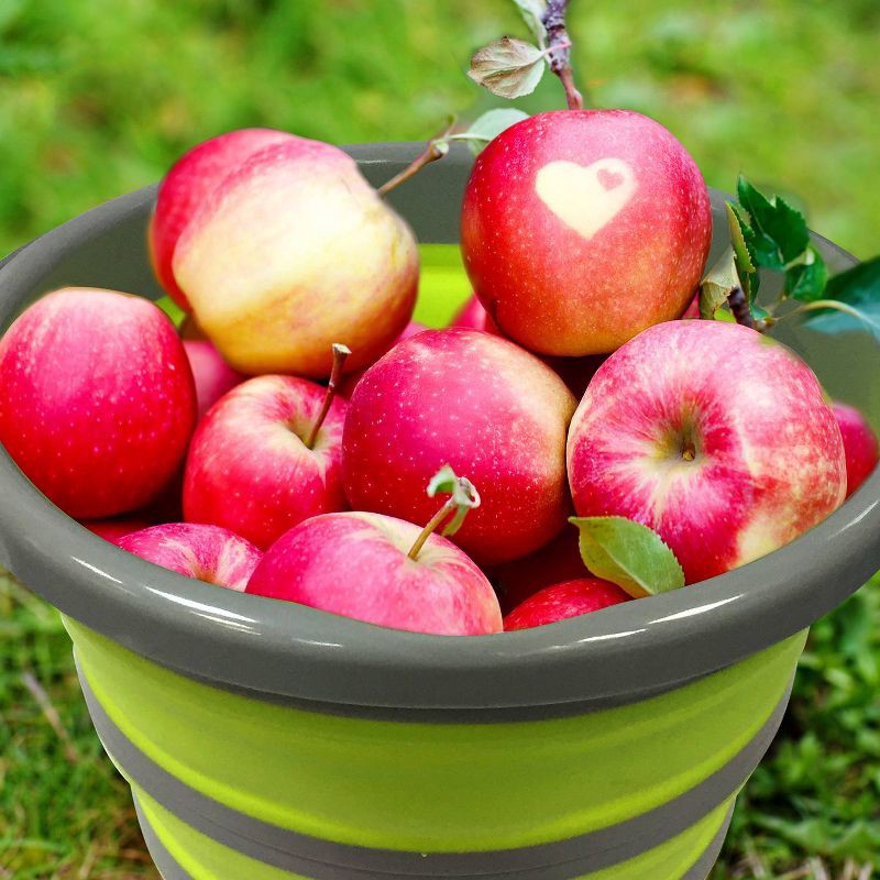 slide 2 of 7, Collapsible Bucket Green - Centurion, 1 ct