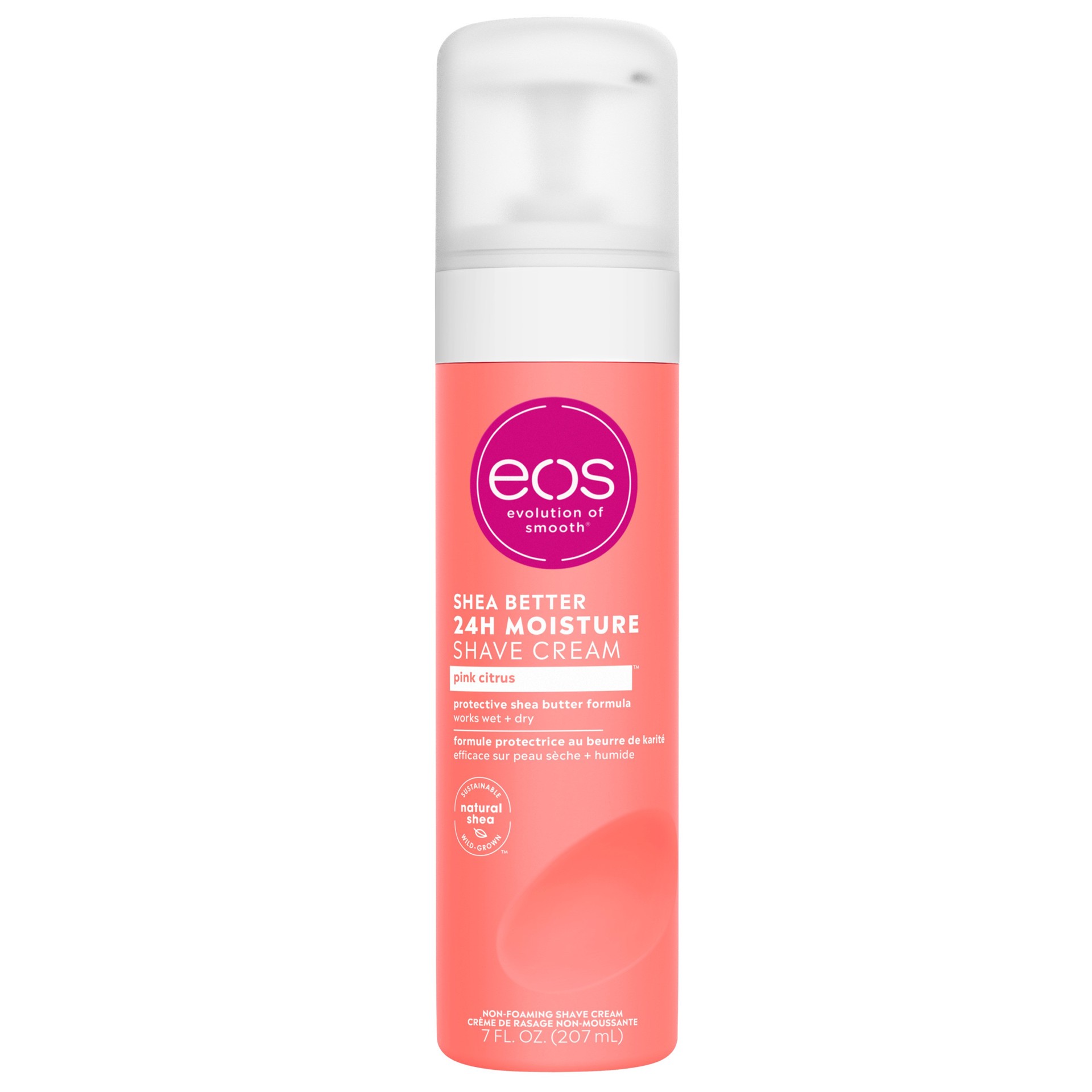 slide 1 of 9, eos Shea Better Shave Cream - Pink Citrus - 7 fl oz, 7 fl oz