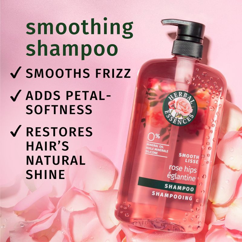 slide 3 of 10, Herbal Essences Smooth Shampoo with Rose Hips & Jojoba Extracts - 29.2 fl oz, 29.2 fl oz
