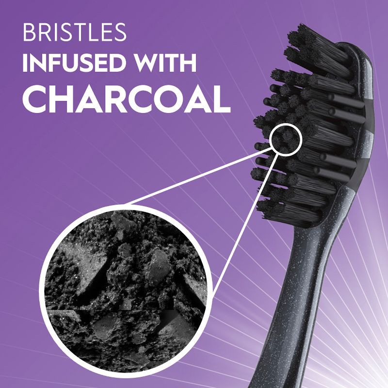 slide 7 of 9, Oral-B Charcoal Toothbrush, Soft - 4ct, 4 ct