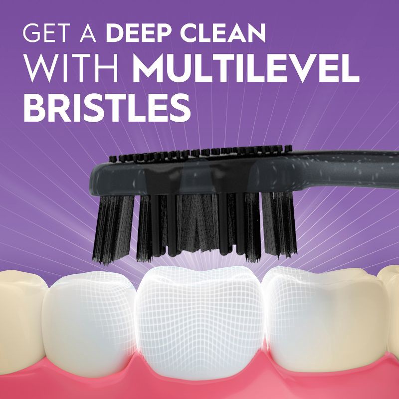 slide 8 of 9, Oral-B Charcoal Toothbrush, Soft - 4ct, 4 ct