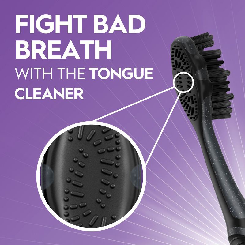 slide 9 of 9, Oral-B Charcoal Toothbrush, Soft - 4ct, 4 ct