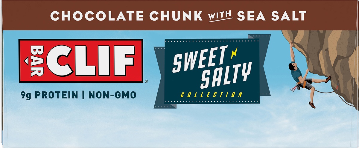 slide 8 of 9, CLIF Bar Chocolate Chunk With Sea Salt, 12 ct; 2.4 oz