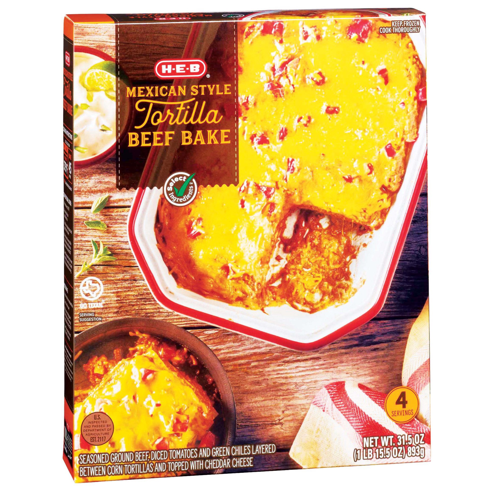 slide 1 of 1, H-E-B Classic Selections Mexican Style Beef Casserole, 32 oz