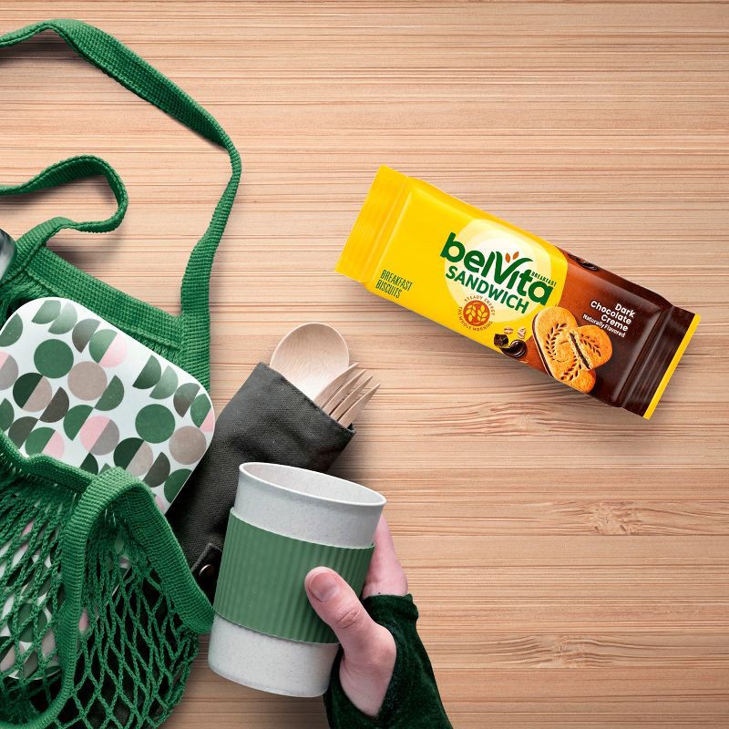 slide 7 of 14, BelVita Breakfast Sandwich Dark Chocolate Creme Breakfast Biscuits Value Pack - 12.12oz/12pk, 12.12 oz, 12 ct