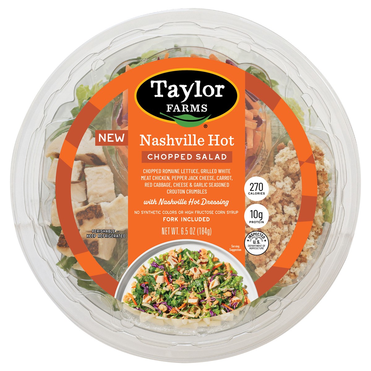 slide 3 of 8, Taylor Farms Nashville Hot Chopped Salad 6.5oz - 6.5 OZ, 6.5 oz
