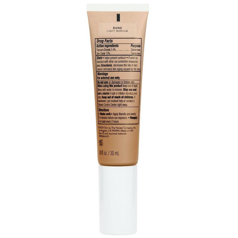slide 4 of 7, Honest Beauty CC Tinted Moisturizer with Vitamin C and Blue Light Defense - Dune Light Medium - SPF 30 - 1 oz, 0 x 1 oz