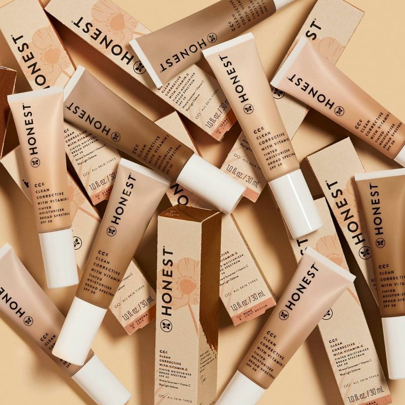 slide 7 of 7, Honest Beauty CC Tinted Moisturizer with Vitamin C and Blue Light Defense - Dune Light Medium - SPF 30 - 1 oz, 0 x 1 oz