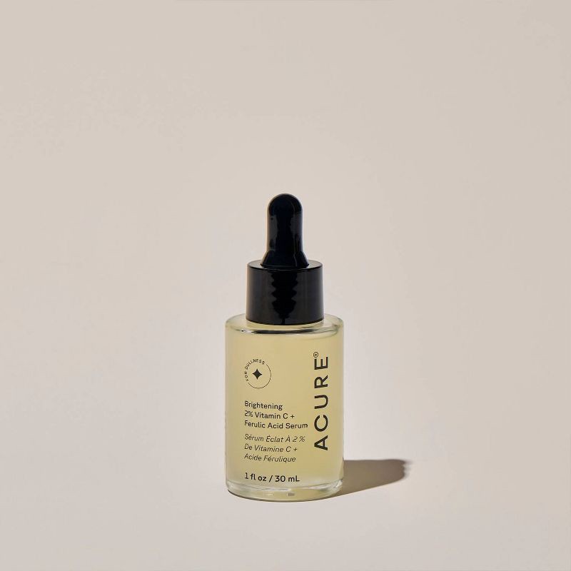 slide 2 of 6, Acure Brightening Vitamin C & Ferulic Acid Oil Free Serum For Face - 1 fl oz, 1 fl oz