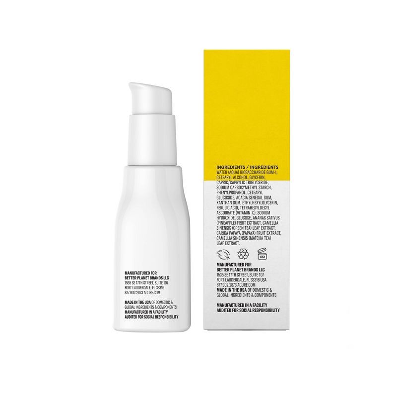 slide 4 of 5, Acure Brightening Vitamin C & Ferulic Acid Oil Free Serum For Face - 1 fl oz, 1 fl oz