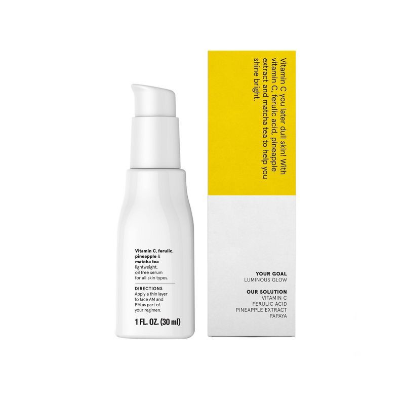 slide 5 of 5, Acure Brightening Vitamin C & Ferulic Acid Oil Free Serum For Face - 1 fl oz, 1 fl oz