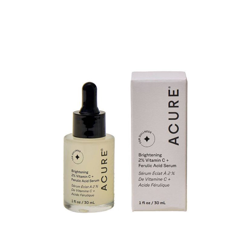 slide 1 of 6, Acure Brightening Vitamin C & Ferulic Acid Oil Free Serum For Face - 1 fl oz, 1 fl oz
