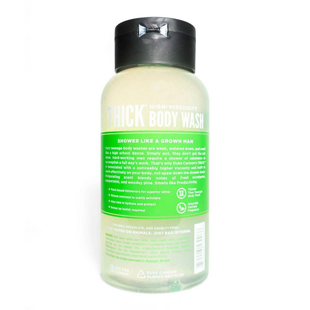 slide 2 of 3, Duke Cannon Supply Co. THICK High Viscosity Body Wash Productivity - 17.5 fl oz, 17.5 fl oz