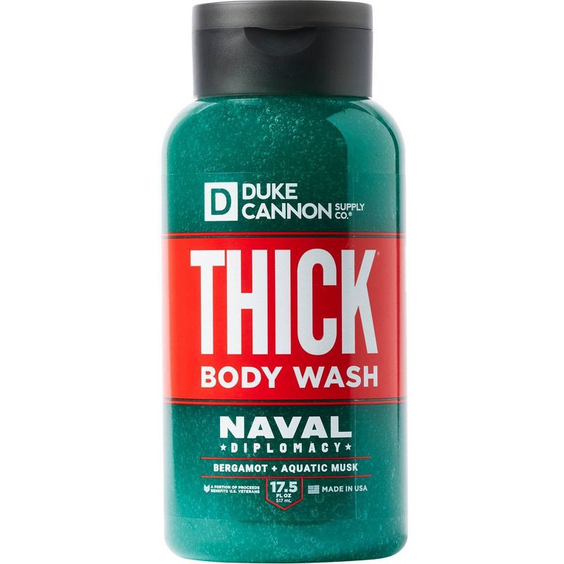 slide 1 of 7, Duke Cannon Supply Co. Duke Cannon Naval Diplomacy THICK Body Wash - Bergamot & Aquatic Musk Body Wash for Men - 17.5 fl. Oz, 17.5 fl. oz