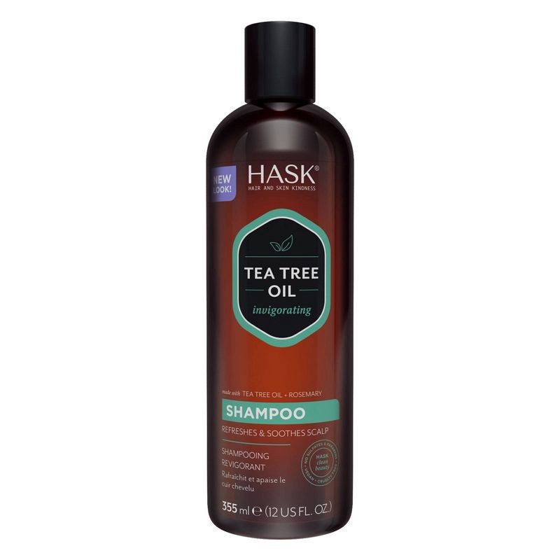 slide 1 of 10, Hask Tea Tree & Rosemary Oil Scalp Care Shampoo - 12 fl oz, 12 fl oz