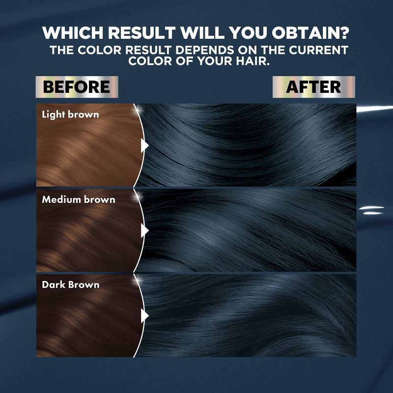 slide 3 of 13, Garnier Nutrisse Ultra Color Nourishing Permanent Hair Color Crème - IN2 Blue Curaçao, 1 ct
