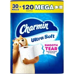 Charmin Ultra Soft Toilet Paper - 30 Mega Rolls