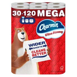Charmin Ultra Strong Toilet Paper - 30 Mega Rolls