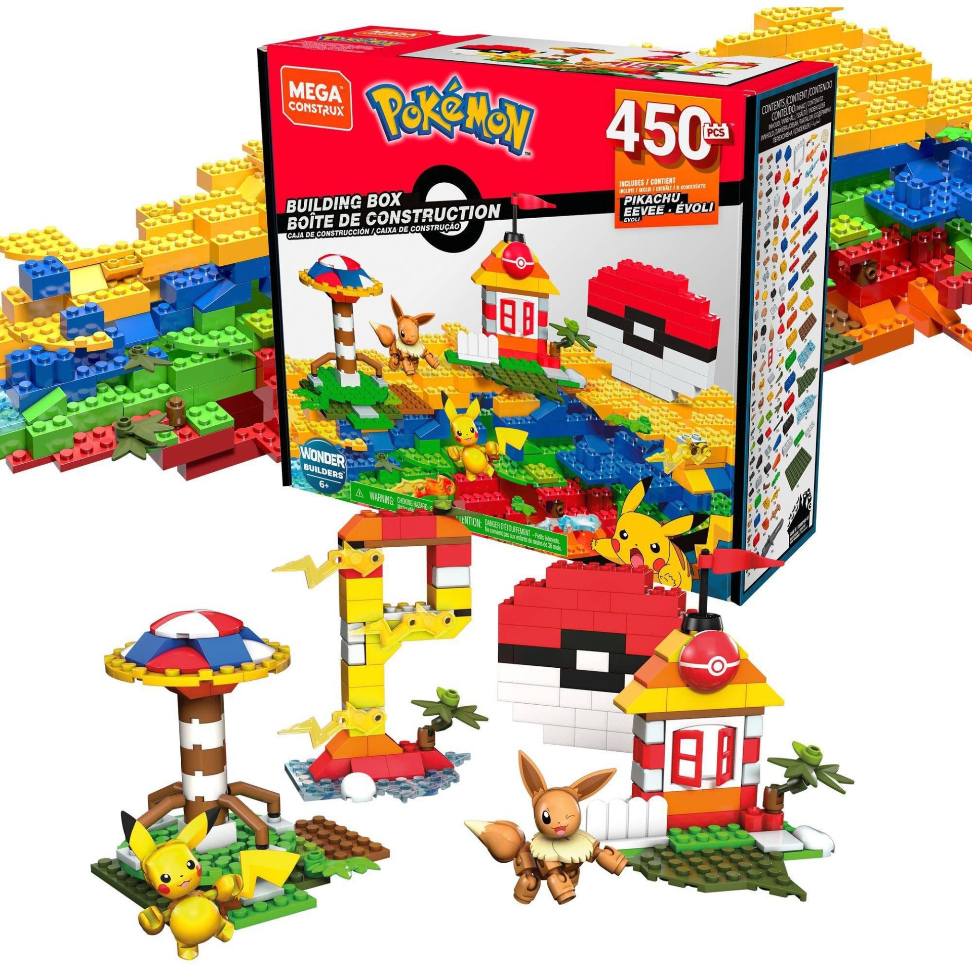 slide 1 of 6, Mega Construx Pokemon Building Box Construction Set, 1 ct