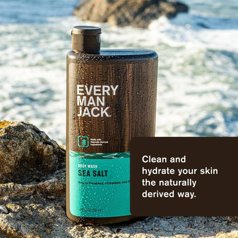 slide 3 of 11, Every Man Jack Sea Salt Hydrating Men's Body Wash - 16.9 fl oz, 16.9 fl oz