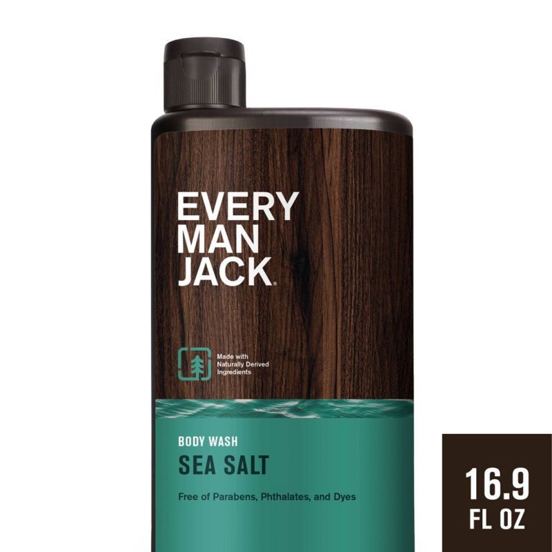 slide 1 of 11, Every Man Jack Sea Salt Hydrating Men's Body Wash - 16.9 fl oz, 16.9 fl oz